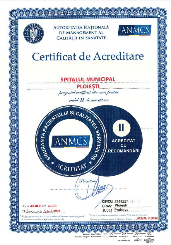 Organigrama Spital Municipal Ploiesti